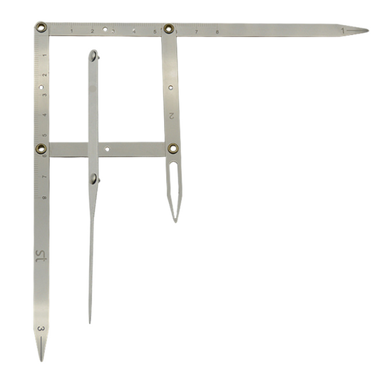 Standard compass for golden proportions