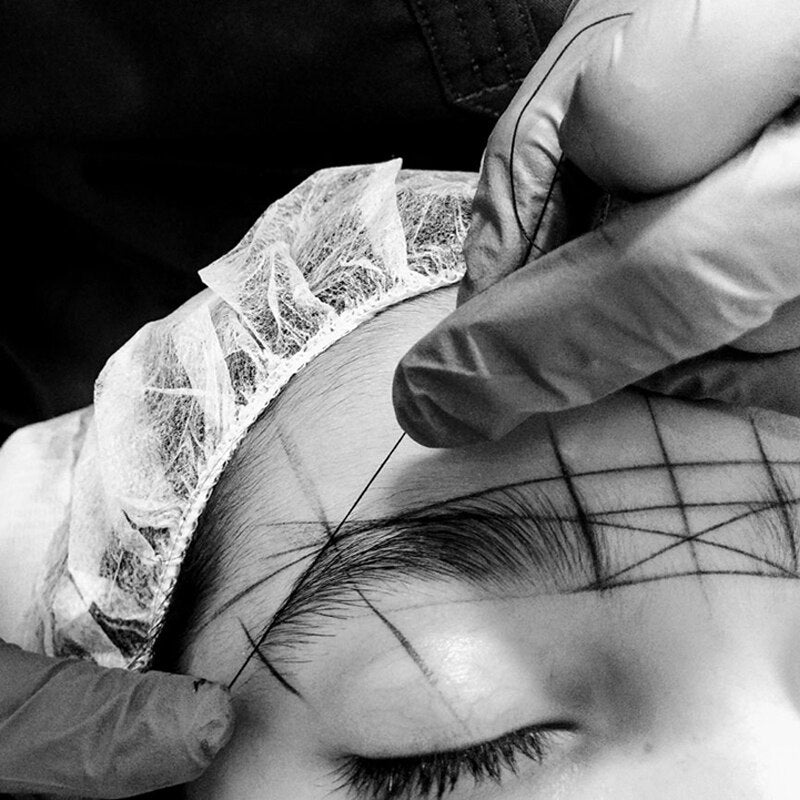 Hilo Marcador Negro de Microblading para medida de cejas