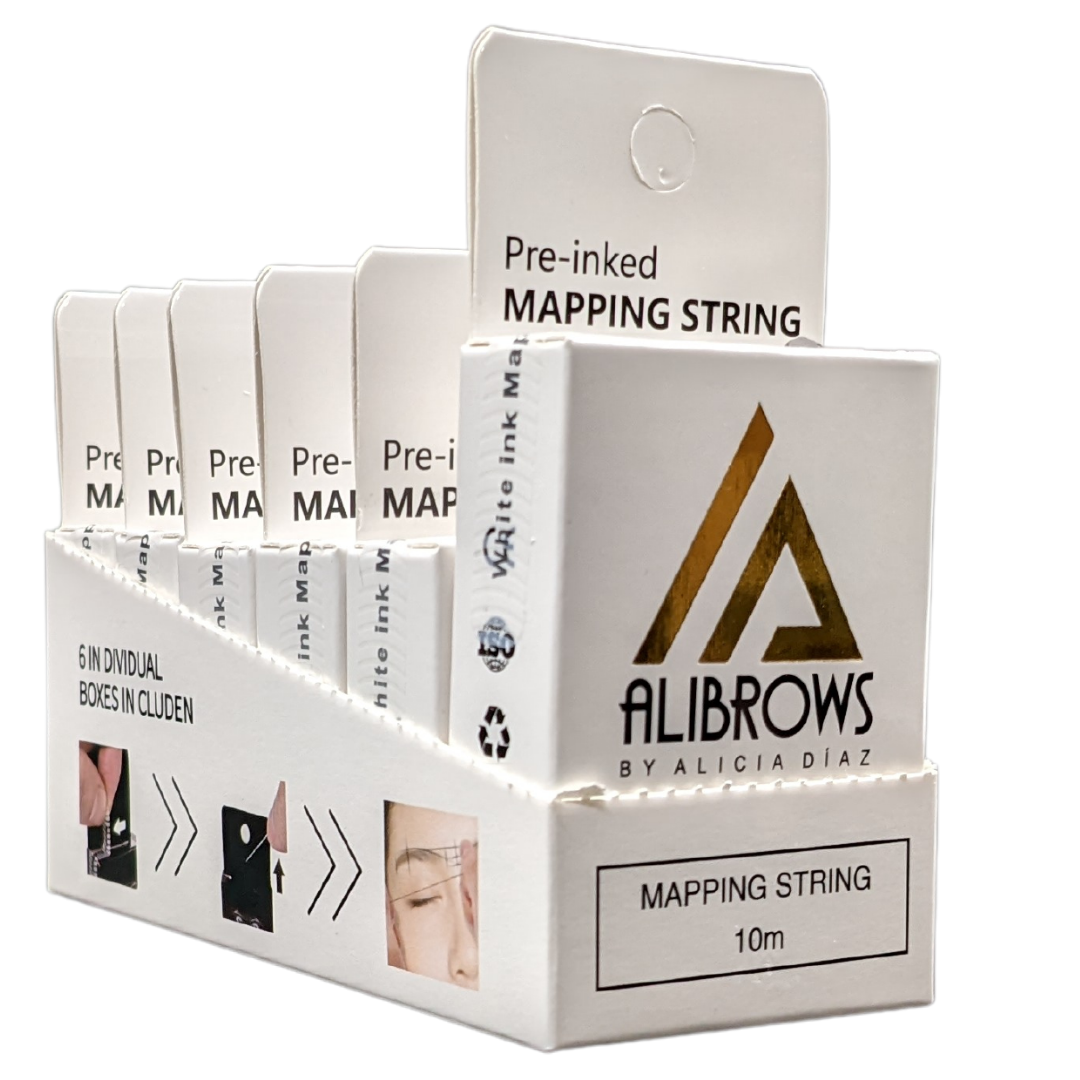 Microblading Black Marker Thread zur Augenbrauenmessung - Pack 3, 6 oder 10 Einheiten
