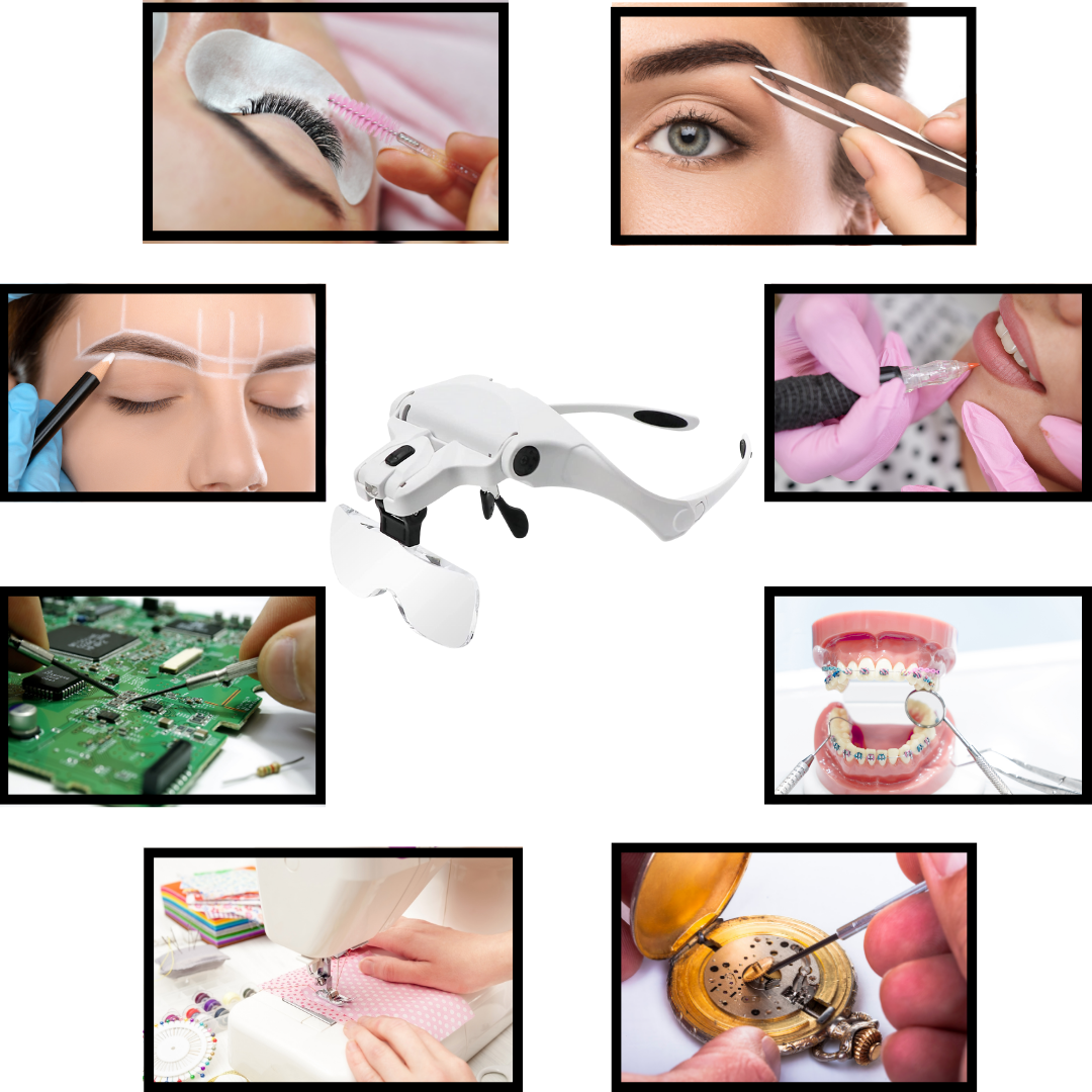 Lupa de discount aumento con luz