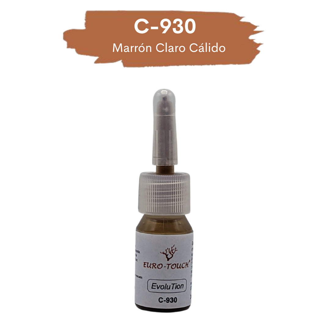 Pigmento C33 Castanho Claro Castanho 3ml Euro-Touch